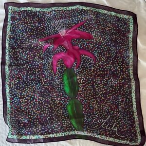 Mila & Such Floral Patterned Silk Scarf